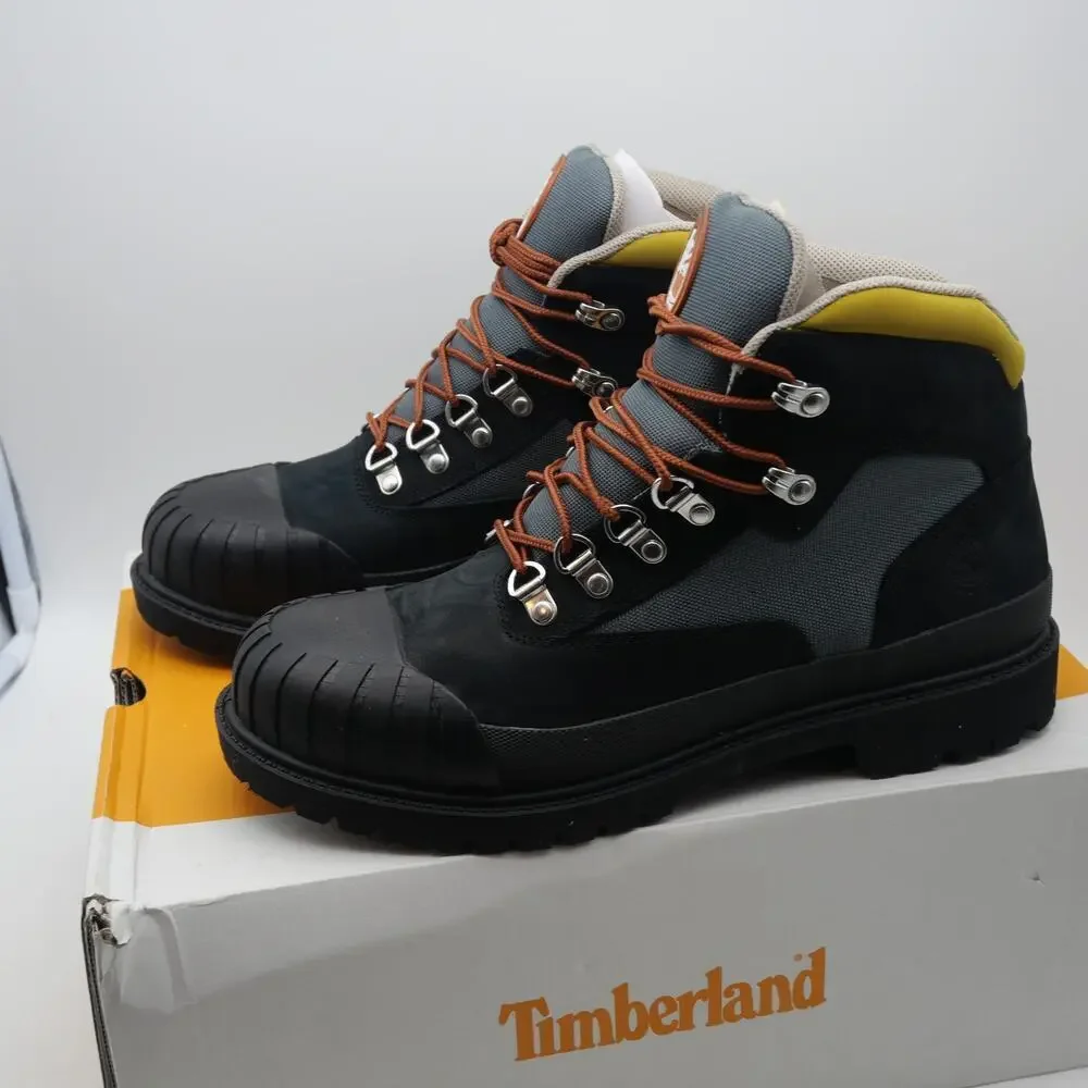 NEW Timberland Women's 10 Heritage Waterproof Rubber Toe Hiking Boots Black Nubu